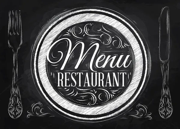 Menu restaurant — Stock Vector