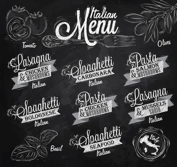 Menu Italian Royalty Free Stock Illustrations