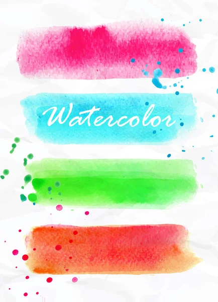 Watercolor stripes — Stock Vector