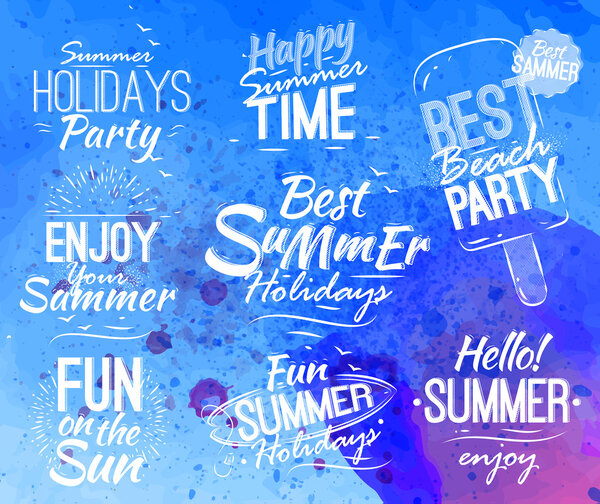 Summer set in retro style