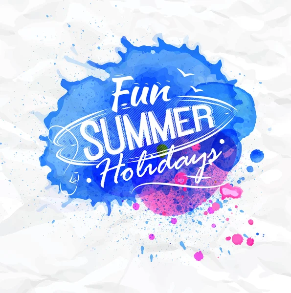 Fun summer holidays — Stock Vector