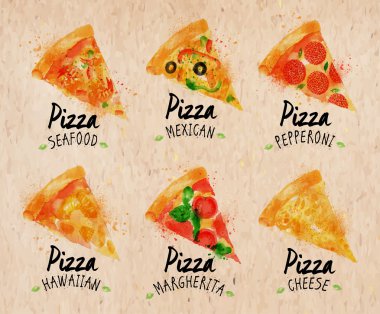 Pizza suluboya kraft ayarla