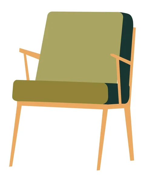 Мінімалістичні Меблі Ізольовані Скандинавські Сидіння Натуральними Матеріалами Зручними Ручками Класичні — стоковий вектор