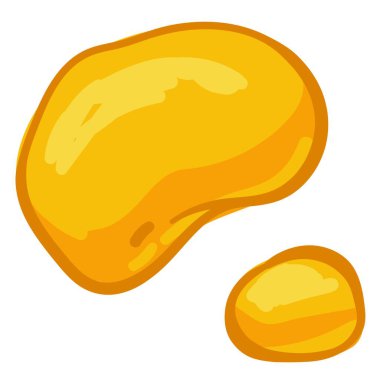 Organik ve doğal tatlandırıcı, pişirme ve yeme için, izole edilmiş bal damlaları. Altın nektar ya da şurup. Ev yapımı biyoboru, arı ve tarım arısı işi. Düz biçimli vektör, illüstrasyon