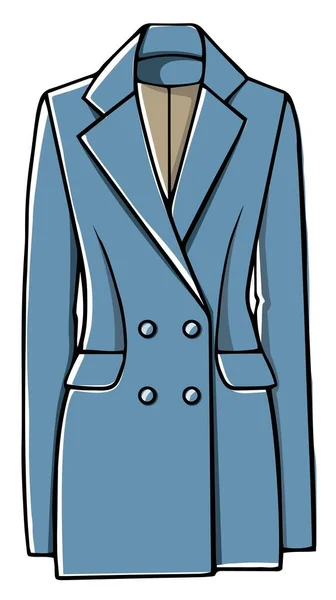 Abbigliamento Formale Vestito Ragazze Vestiti Casual Isolati Donne Cappotto Giacca — Vettoriale Stock