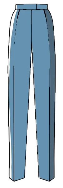 Formální Oblečení Kalhoty Opaskem Pro Ženský Vzhled Izolované Kalhoty Pro — Stockový vektor