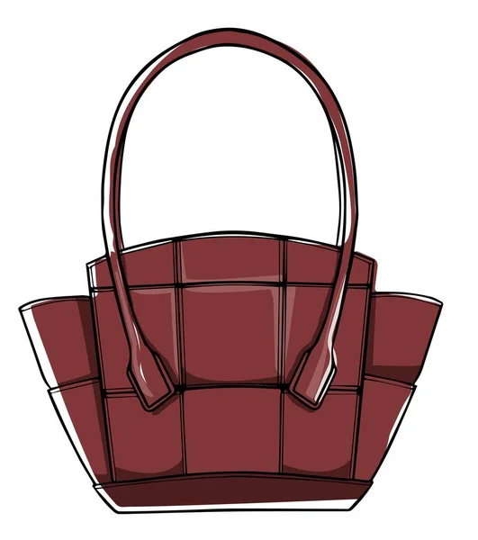 현대의 가방에는 손잡이가 소유의 보그와 미니멀리즘적 이거나 고전적 디자인 모양의 — 스톡 벡터