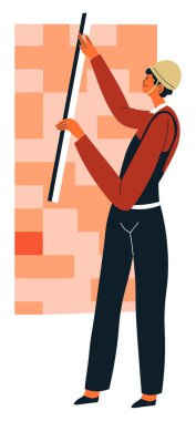 Evde tadilat ve onarım, duvar kağıdı uygulanır