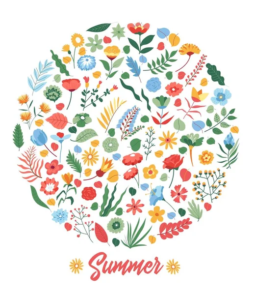 Summer Sale off vector banner flower print — Stock Vector