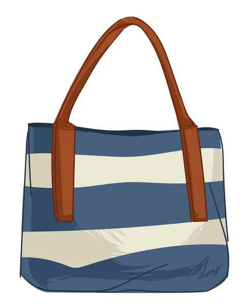 Hand bag in nautical style, fashionable accessory — Stock Vector