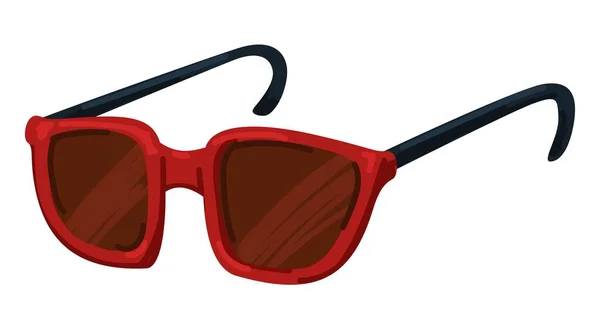 Rote Sonnenbrille, Unisex-Modell für den Sommer — Stockvektor