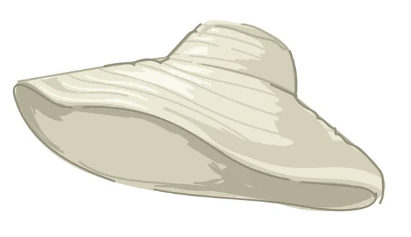Chapeau été fedora, accessoire nautique élégant — Image vectorielle