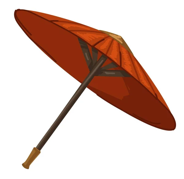 Японский или китайский традиционный красный зонтик — стоковый вектор