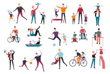 Baba oğul, baba kız aile aktiviteleri.