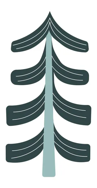 Vacaciones de Navidad, vector de árbol de Navidad minimalista — Vector de stock