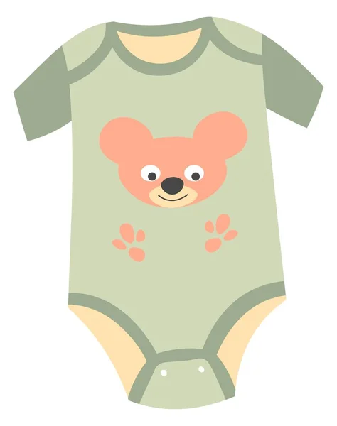 Ropa de bebé recién nacido, traje de una sola pieza para niños — Archivo Imágenes Vectoriales