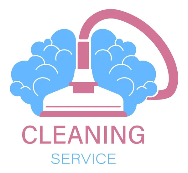 Послуги прибирання будинку, пилосос і прибирання — стоковий вектор