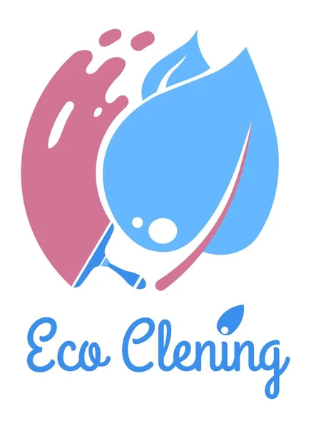 Eco cleaning service for home tidiness vector — Stockvektor