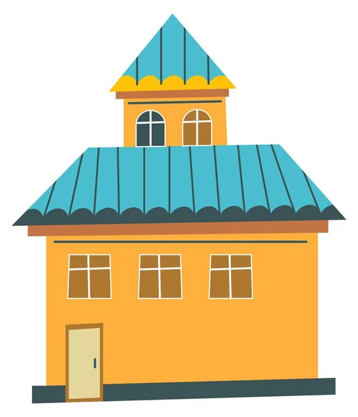 Altes Holzhaus, Ferienhaus oder rustikales Haus — Stockvektor