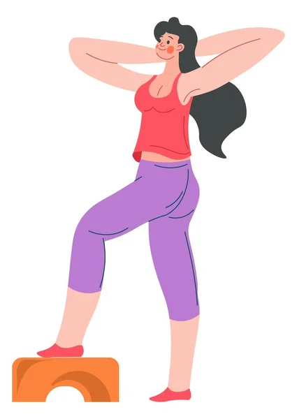활력있는 운동, 운동 과 체력 및 운동 — 스톡 벡터