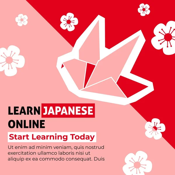 Japans leren online beginnen met het verkennen van vandaag vector — Stockvector