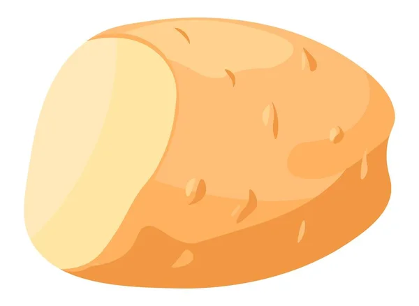 Pommes de terre entières coupées pour la cuisson, la préparation des plats — Image vectorielle
