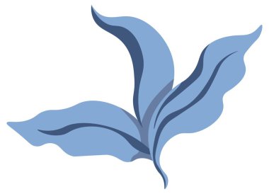 Çiçek yaprağı, yeşillik ve botanik düzenleme vektörü