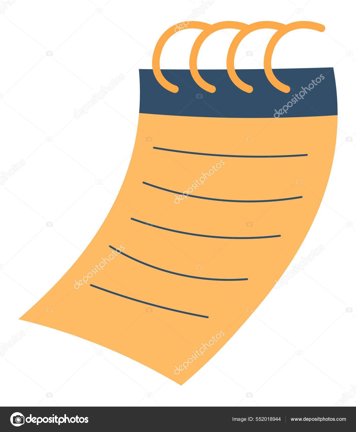 Caderno com páginas vazias para anotar memorandos Vetor de ©Sonulkaster  552018944, image size:1403x1700