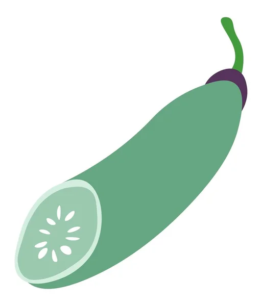 Sayuran Zucchini, vektor labu matang - Stok Vektor