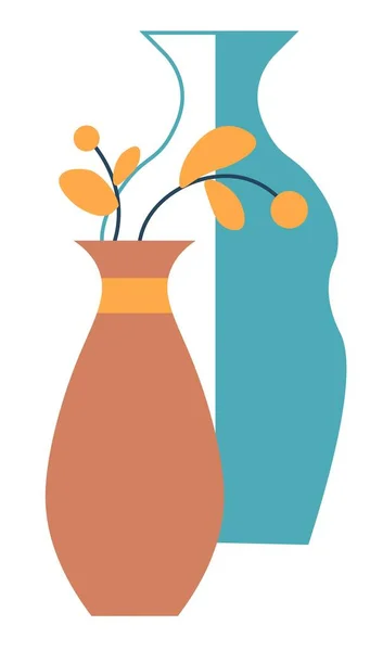 花瓶に花を咲かせ、花屋の組成 — ストックベクタ