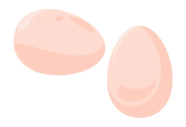 Яйця натуральний і органічний сільськогосподарський продукт, вектор — стоковий вектор