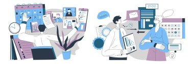 İşte zaman yönetimi, ofis çalışanı planlaması