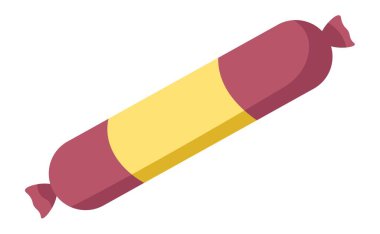 Sosis ya da kümes hayvanları et tabanı vektörü