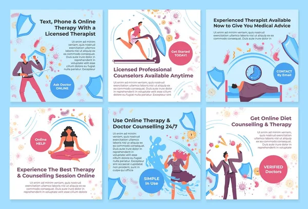 Çevrimiçi terapi reklamlarıyla ağ iletim seti