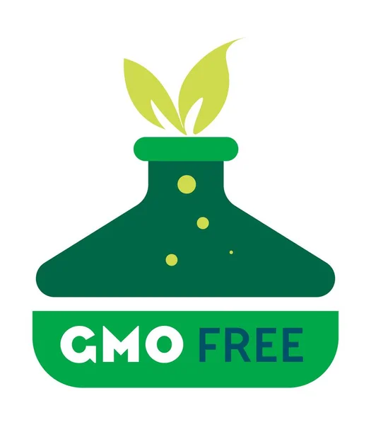 Niet-GGO-producten, eco en bio-voedselingrediënt — Stockvector