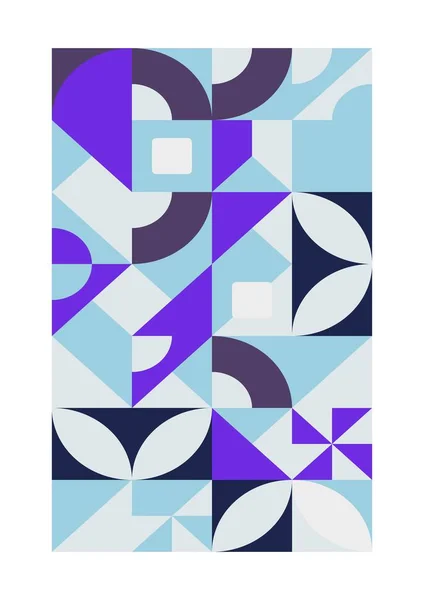 Dekorative Fliese, abstrakter geometrischer Druckvektor — Stockvektor