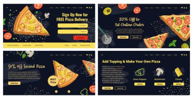 İniş afişinde pizza siparişi