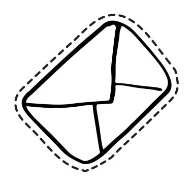 Zarf harfi, posta ve gönderi, etiket simgeleri