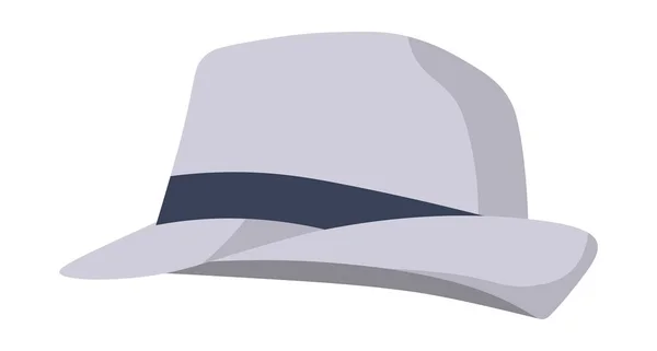 Чоловіча шапка зі стрічкою, вектор аксесуарів для головного убору — стоковий вектор