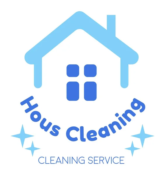家居清洁服务、护理及维修标志 — 图库矢量图片