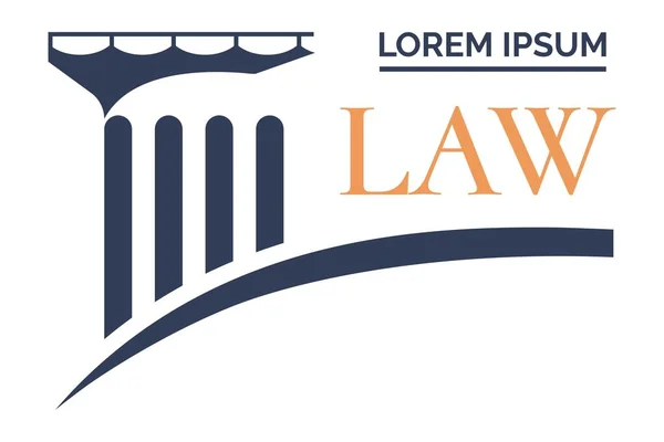 Logotype d'entreprise Droit et jugement, avocats — Image vectorielle