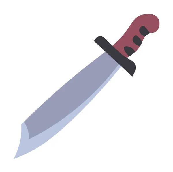 Ancient Sword Handle Isolated Short Knife Sharp Blade Fight War — Stockvector