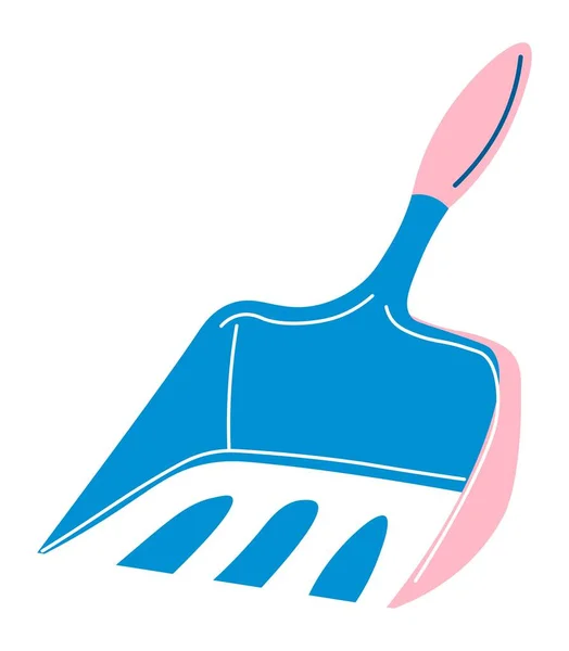 Tidying Cleaning Space Household Tools Instruments Cleanliness Home Plastic Shovel — ストックベクタ