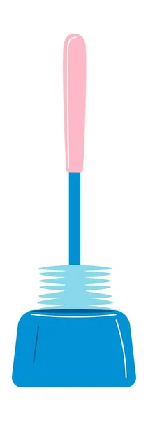 Cleaning Tools Supplies Isolated Toilet Brush Tidying Maintaining Cleanliness Housekeeping — ストックベクタ