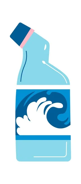 Sprzątanie Sprzątanie Odizolowana Butelka Detergentu Lub Środka Antyseptycznego Środki Dezynfekujące — Wektor stockowy
