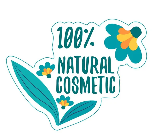 Cosméticos Orgânicos Naturais Ingredientes Ecológicos Aroma Saúde Bem Estar Loções —  Vetores de Stock