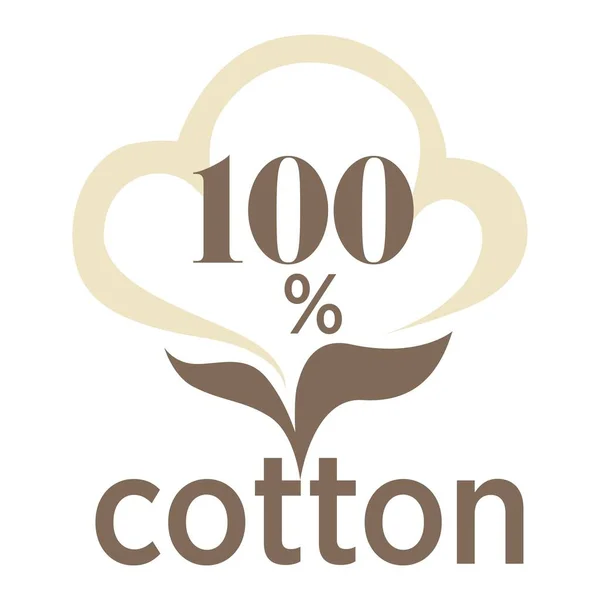 Cotton Isolated Icons Pure Organic Product Vector — ストックベクタ