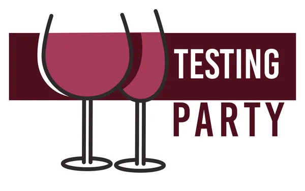 Tasting Wine Enjoying Flavor Alcoholic Beverages Alcohol Bar Pub Trying — Vector de stock