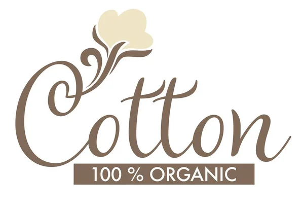 Cotton Isolated Icon Pure Organic Product Vector Textile Industry Field — Wektor stockowy