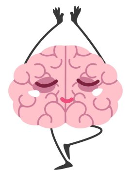 Bilinç ve farkındalık, yalıtılmış beyin karakterinin bacak üzerinde dengelenmesi. Sağlık ve zeka pratiği ve gelişimi. Bilgiyi genişletmek ya da gevşemek, yoga asanaları. Düz biçimli vektör